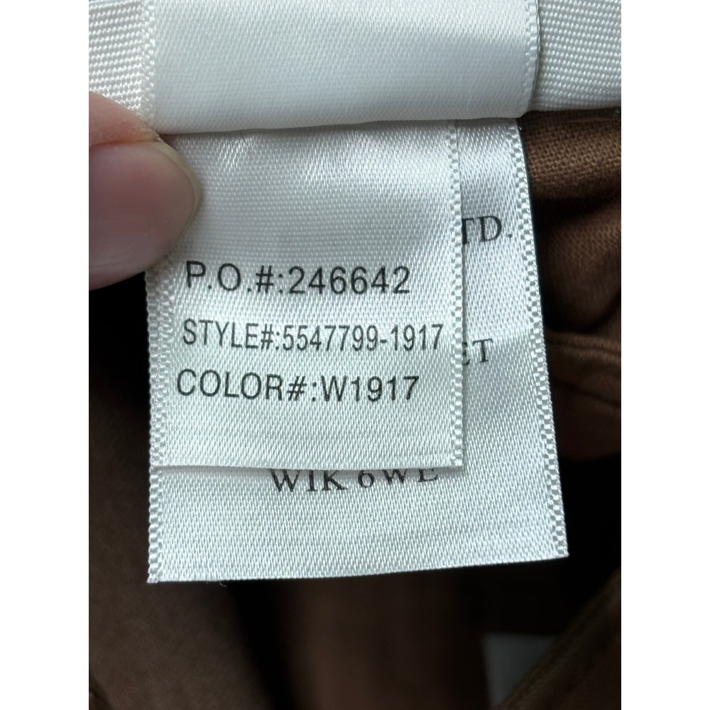 Paige Cindy Brown Coated High Rise Straight Leg‎ Jeans Womens 28X27 5547799-1917 - Picture 5 of 12